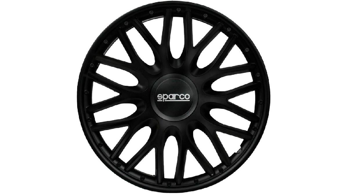 Enjoliveur+Sparco+Roma+15+pouces+noir+%28%C3%A0+l%27unit%C3%A9%29